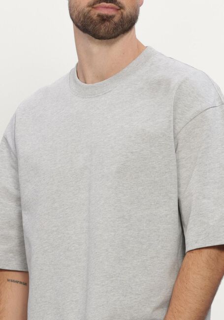 Grijze AMI PARIS T-shirt TSHIRT WITH HERITAGE AMI PARIS LABE - large