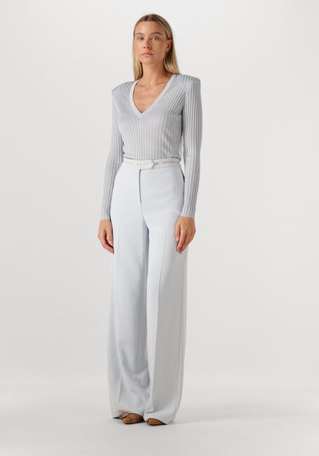 Lichtblauwe ELISABETTA FRANCHI Wijde broek PANTS - large