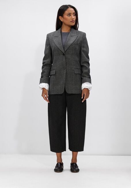 Donkergrijze DOROTHEE SCHUMACHER Wijde broek LAYERED COOLNESS PANTS - large