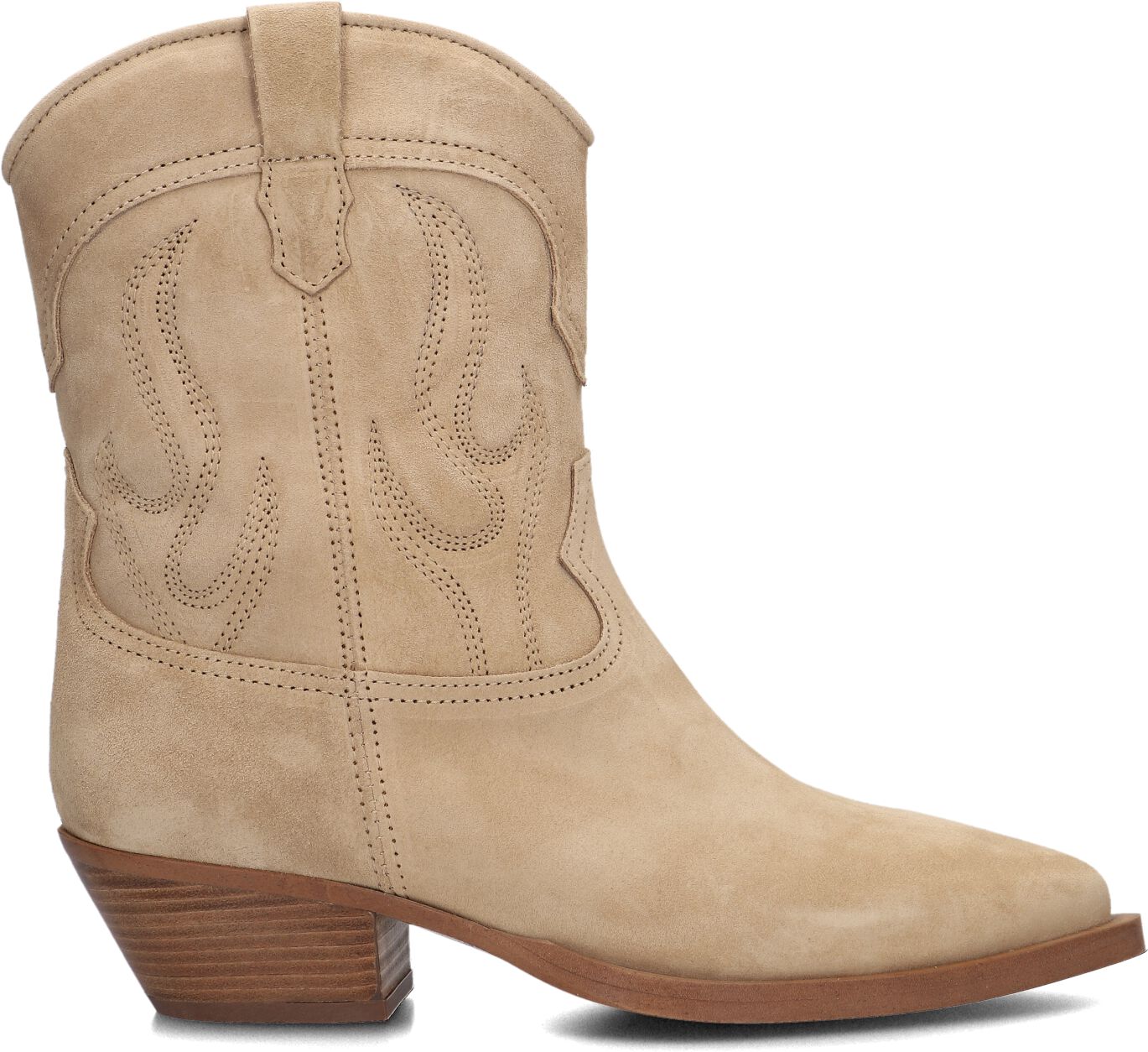 Alpe Cowboylaarzen Dames 50101108, Maat: 41, Materiaal: Suède, Kleur: Beige