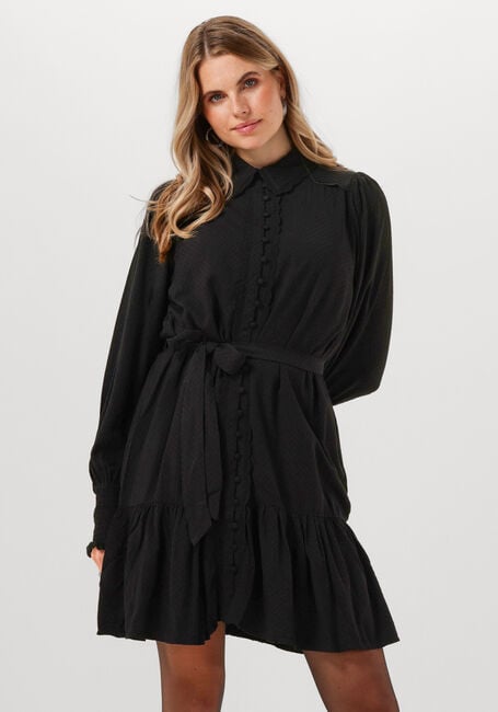 Zwarte Y.A.S. Mini jurk YASTILERA LS SHIRT DRESS - large