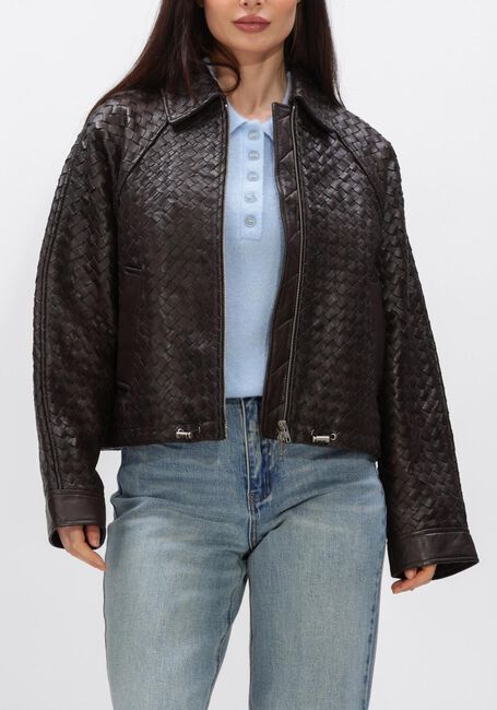 Bruine SECOND FEMALE Jack VERMONT LEATHER JACKET - large
