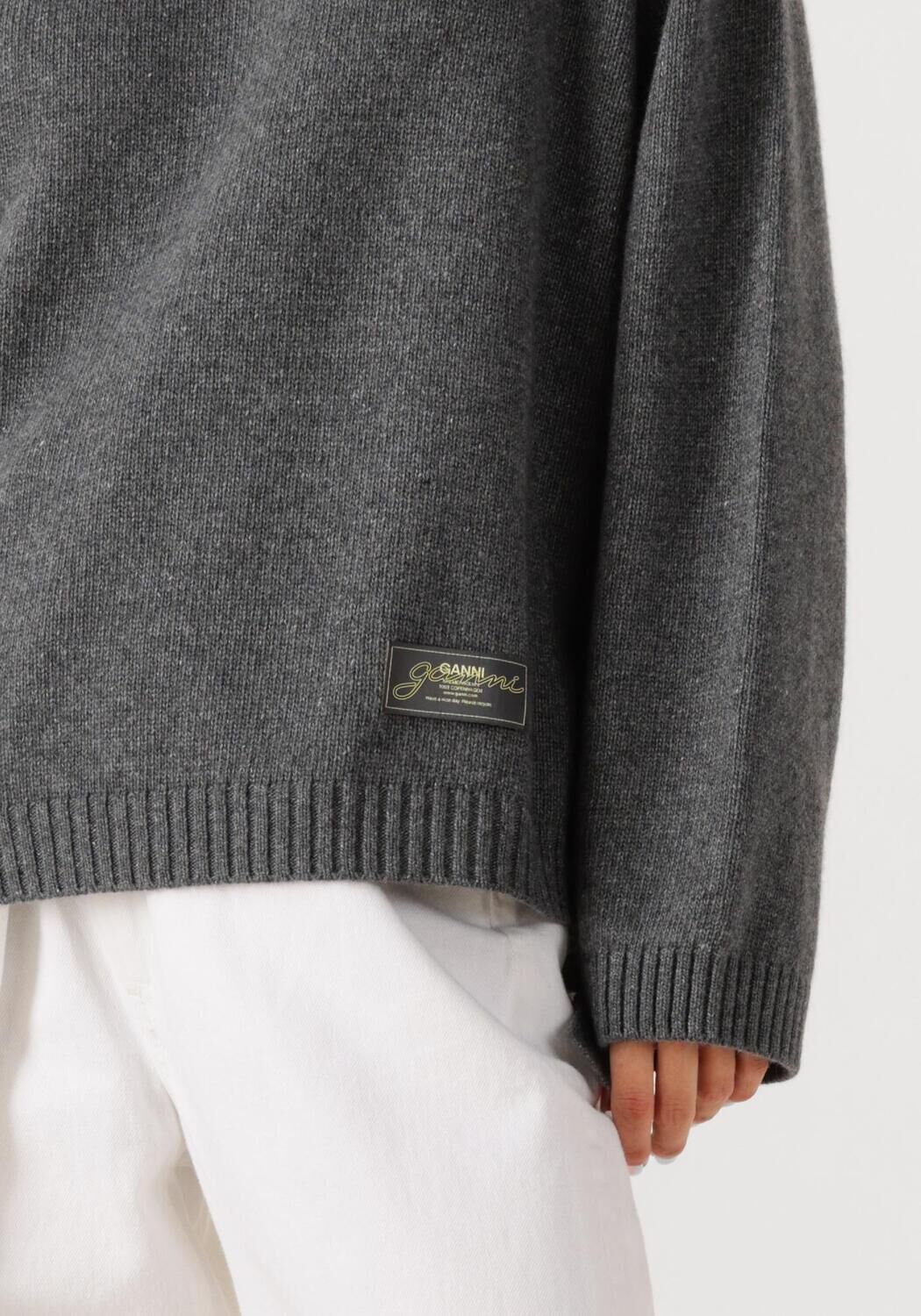 Grijze GANNI Trui K2569 - large