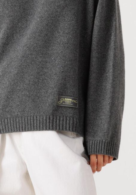 Grijze GANNI Trui K2569 - large