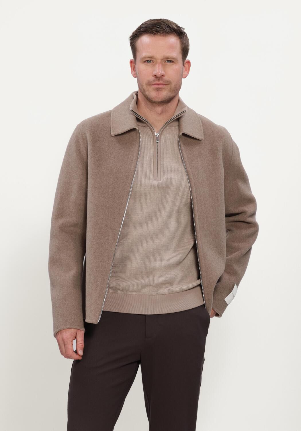 Profuomo Profuomo Overshirt Heren Overshirt Wo Zip Rev