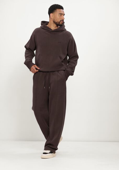 Bruine OLAF HUSSEIN Wijde broek SIGNATURE SWEATPANT - large
