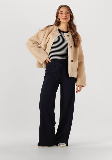 Donkerblauwe PENN & INK Wijde broek BOWIE - large