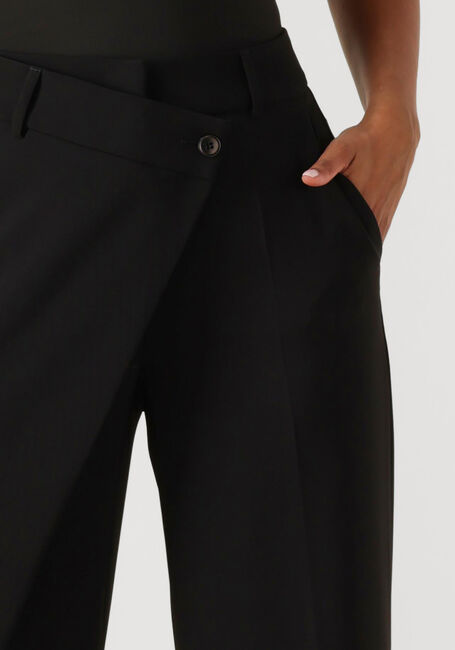 Zwarte CAMBIO Wijde broek ANAIS WRAP FRONT - large