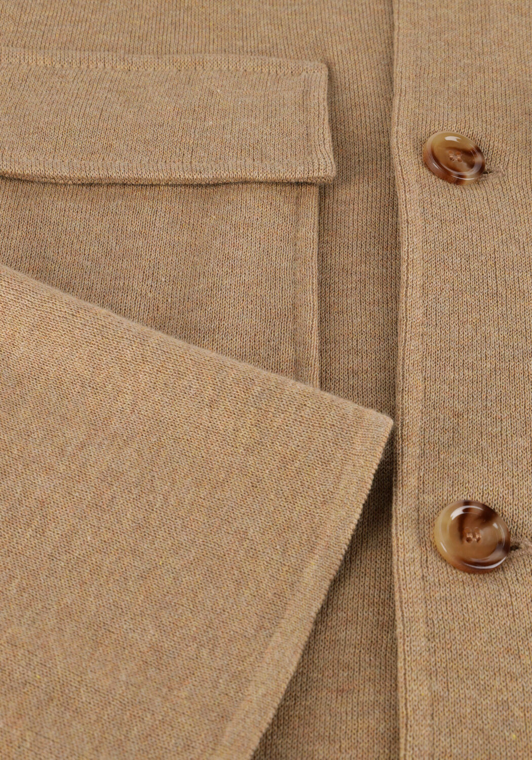 Camel LARDINI Overshirts KNIT JACKET - large