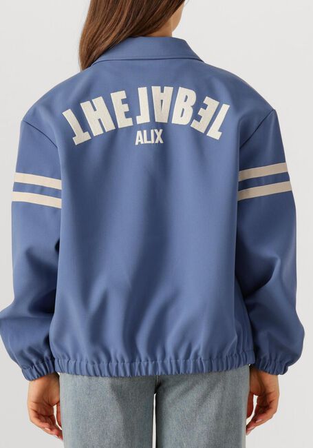 Lichtblauwe ALIX THE LABEL Jack LADIES WOVEN SPORT BOMBER - large