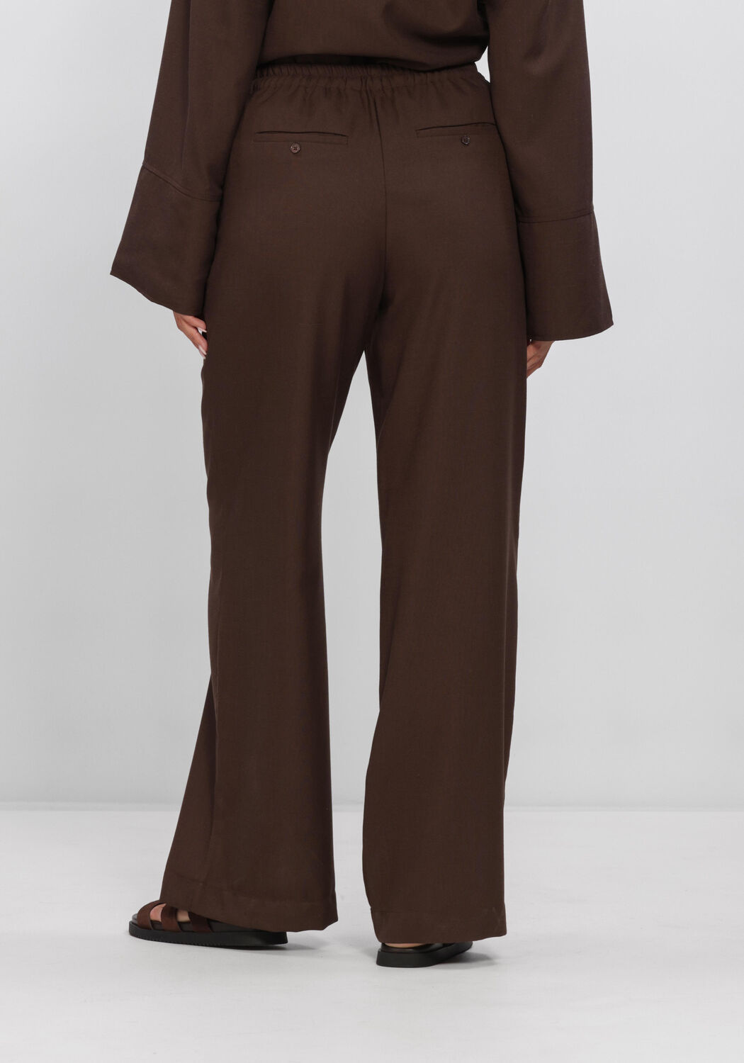 Bruine AIMEE THE LABEL Broeken SJOERDHS TROUSERS - large