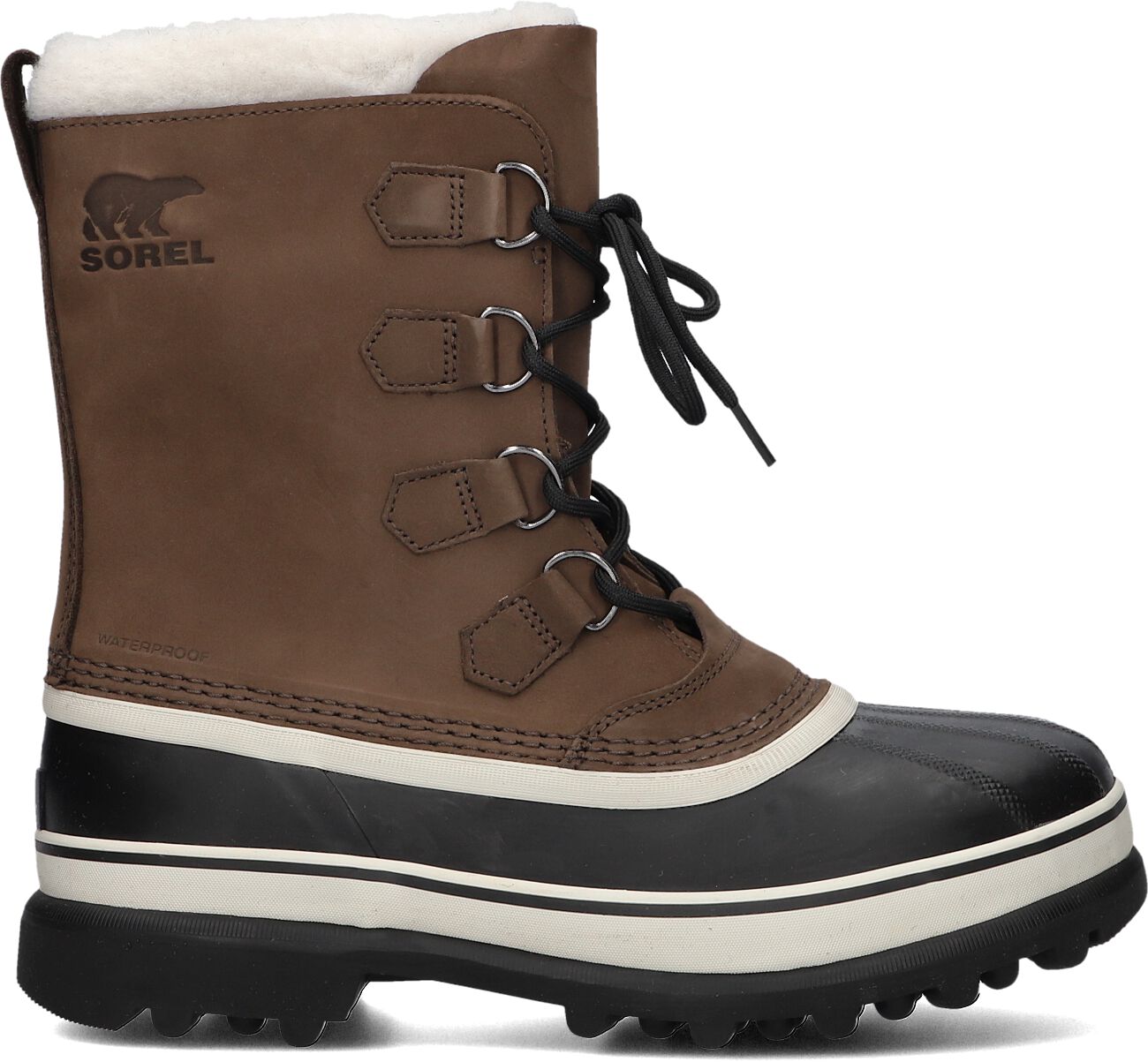 Sorel Veterboots Heren Caribou, Maat: 43,5, Materiaal: Suède, Kleur: Bruin