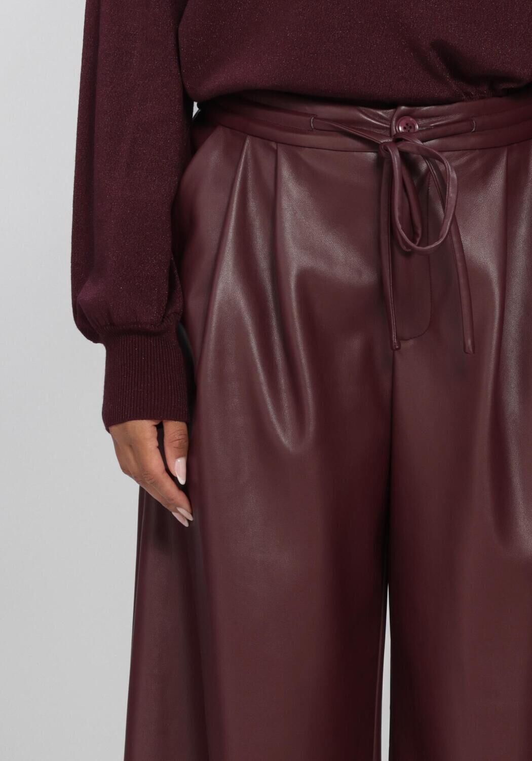 Bordeaux AMAYA AMSTERDAM Wijde broek THORNE PANTS - large