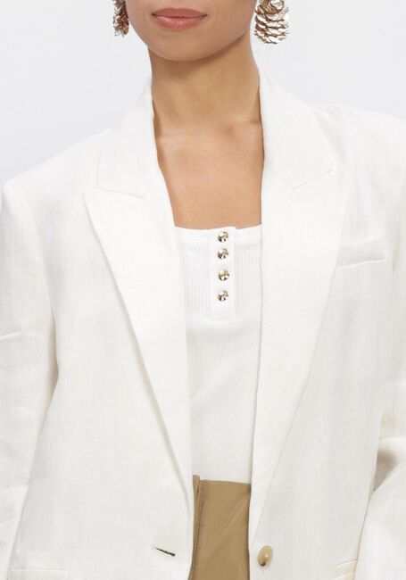 Witte FORTE FORTE Blazers CHIC LINEN CLOTH JACKET - large