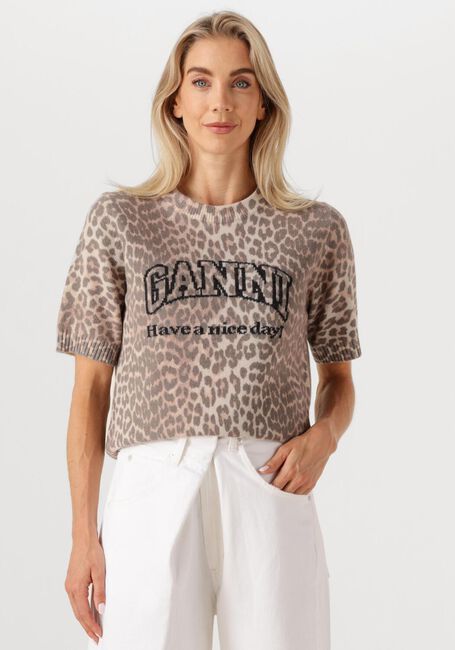 Bruine GANNI T-shirt K2500 - large