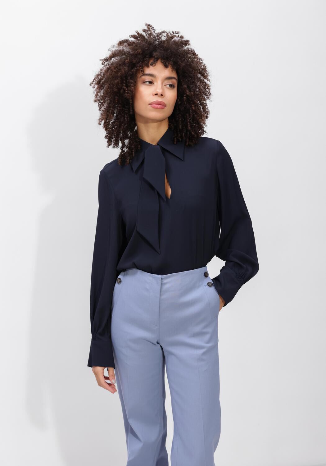 Donkerblauwe LUISA CERANO Blouses 238640/2179-00 - large