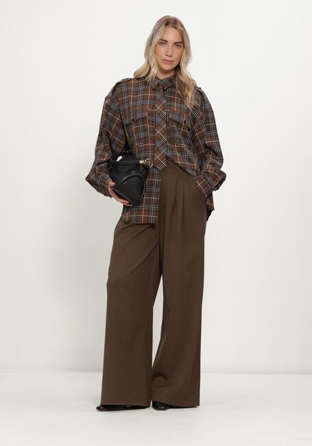 Zwarte GESTUZ Wijde broek GZSTACY MW PANTS - large