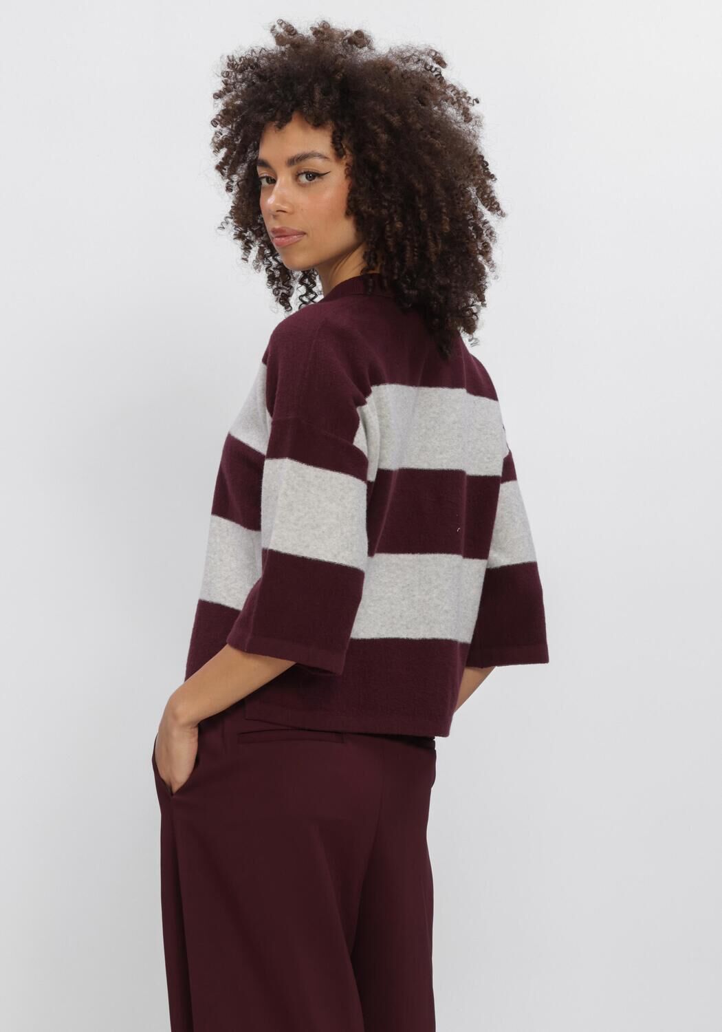 Bordeaux PENN & INK Trui W26B423 - large