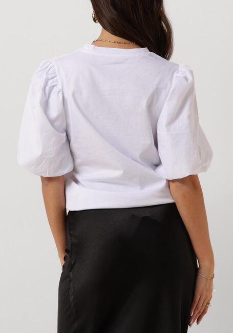 Witte NOTRE-V T-shirt NV-DOLF PUFF SLEEVE TOP - large