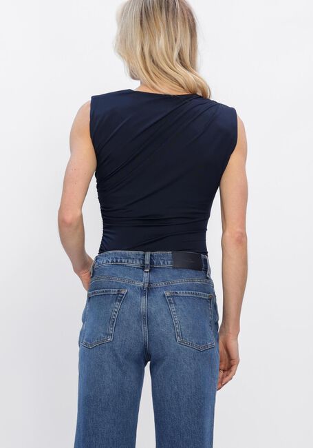 Donkerblauwe ROSEMUNDE Top BILLIE SL DRAPE TOP - large