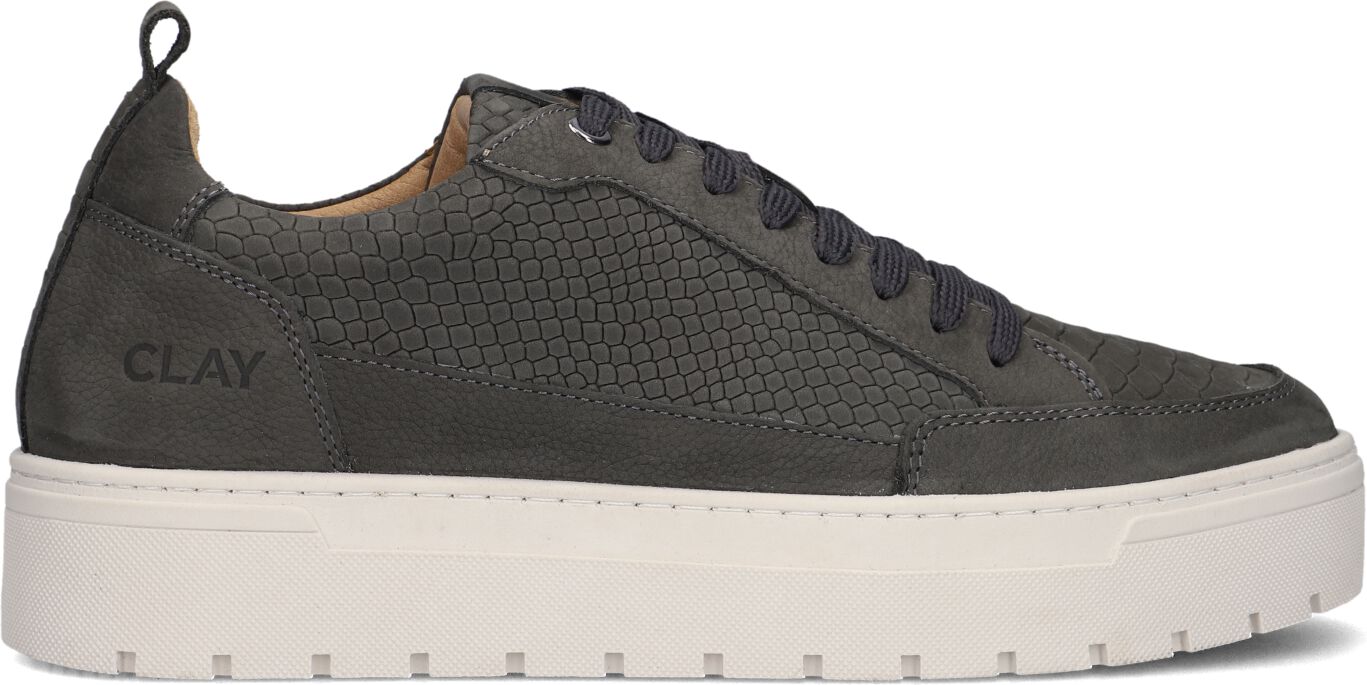 Clay Lage Sneakers Heren Lpivar, Maat: 41, Materiaal: Leer, Kleur: Grijs