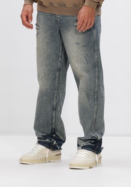Blauwe REPRESENT Wide jeans R3 DISTRESSED BAGGY DENIM - large
