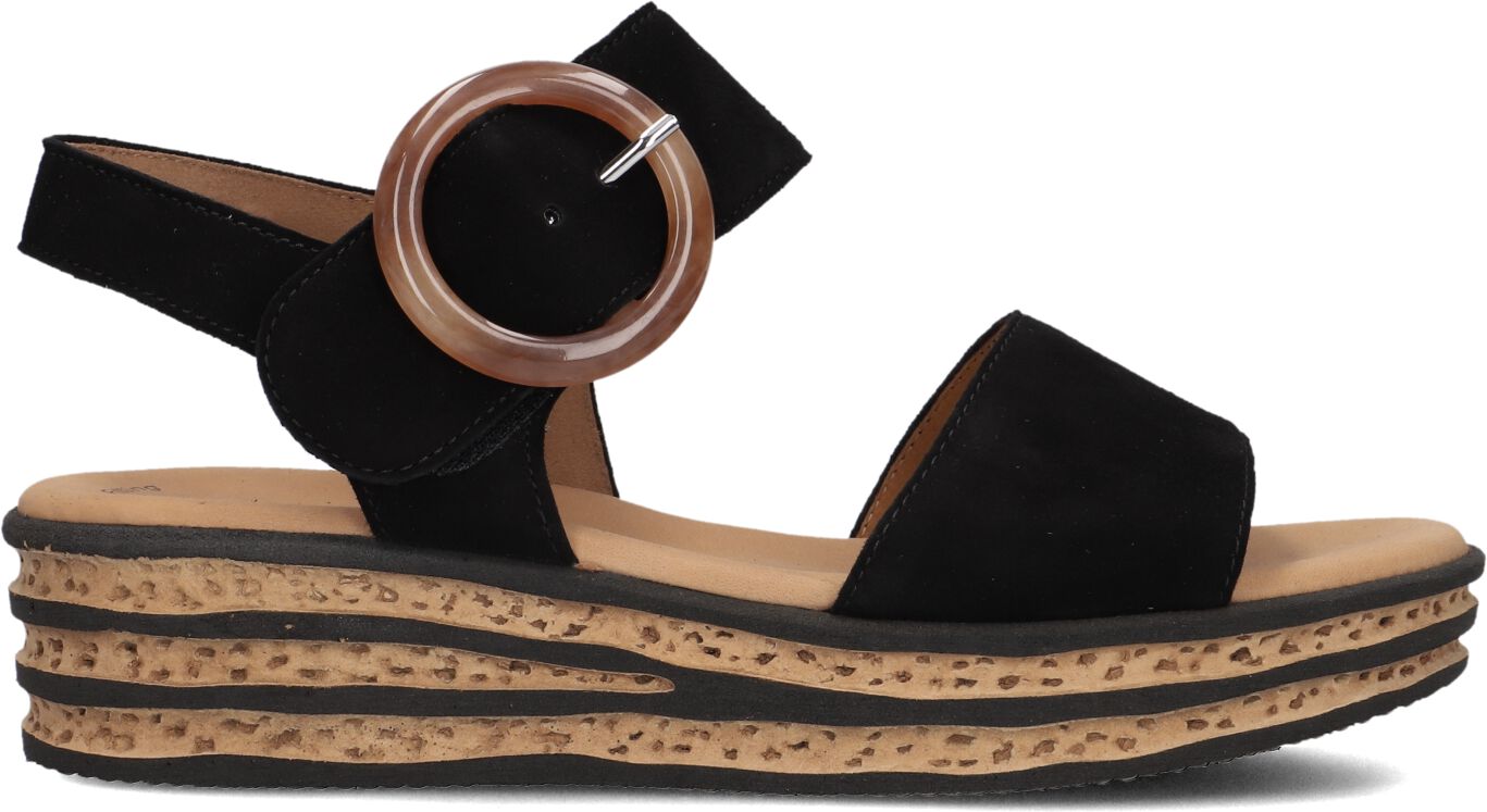 Gabor Sandalen
Dames 550.2, Maat: 38,5, Materiaal: Suède, Kleur: Zwart