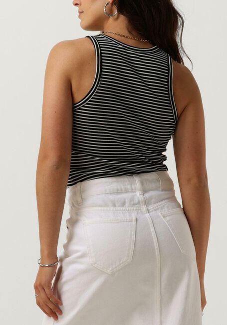 Zwarte CO'COUTURE Top SARA STRIPE RIB TANK TOP - large