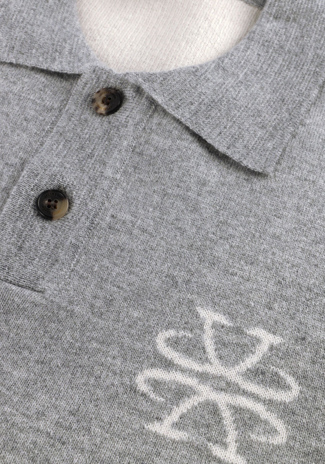 Grijze JACOB COHEN Polo POLO TUBICO C LOGO JACQUARD - large