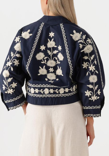 Donkerblauwe ANTIK BATIK Jack WINNA BOMBER - large