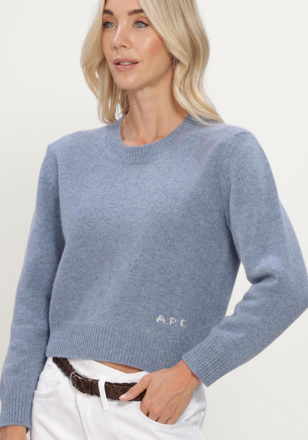 Blauwe APC Truien/vesten PULL ANNA - large