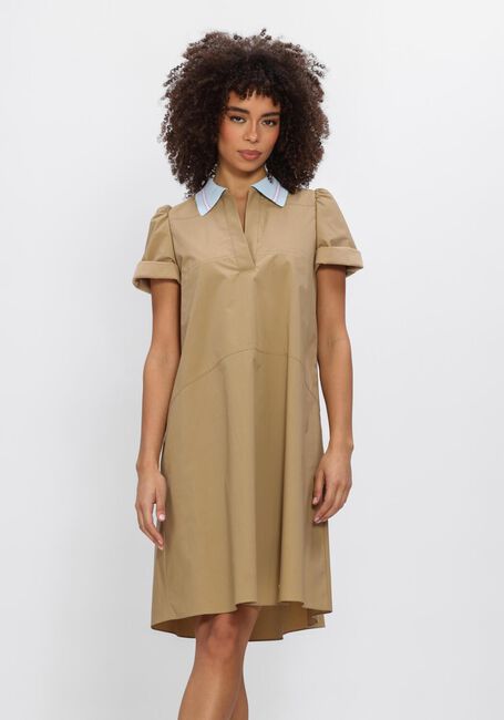Beige DOROTHEE SCHUMACHER Mini jurk POPLIN POWER DRESS - large