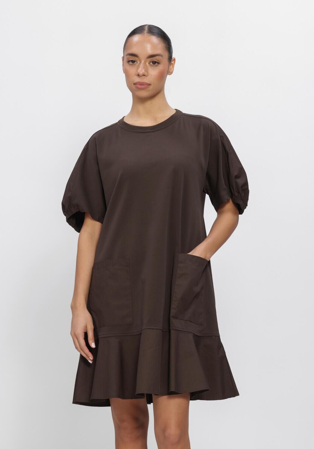 Bruine MAX MARA Jurken JERSEY DRESS - large