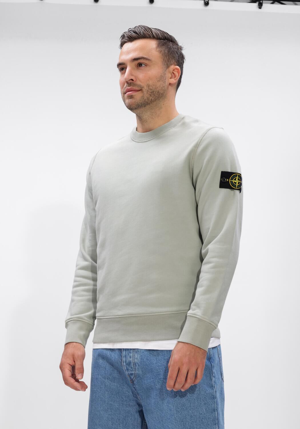 Mint STONE ISLAND Trui SWEATSHIRT S0051 - large