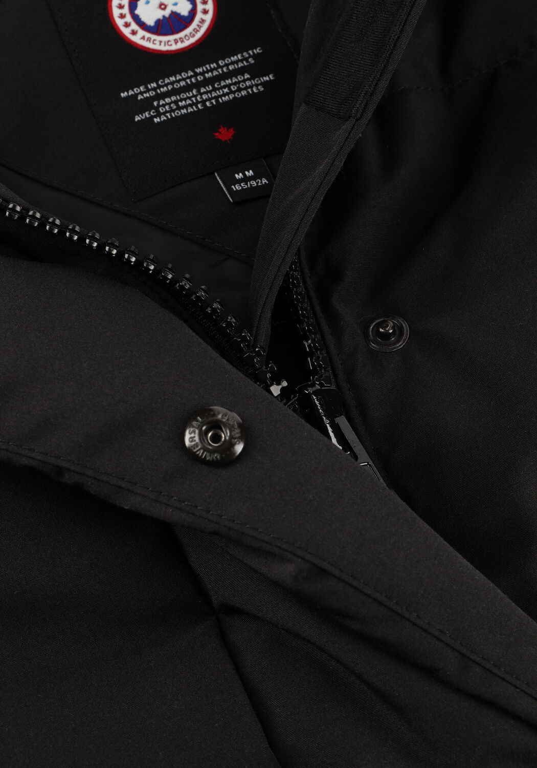 Zwarte CANADA GOOSE Gewatteerde jas GRANDVIEW CROPPED JACKET - large