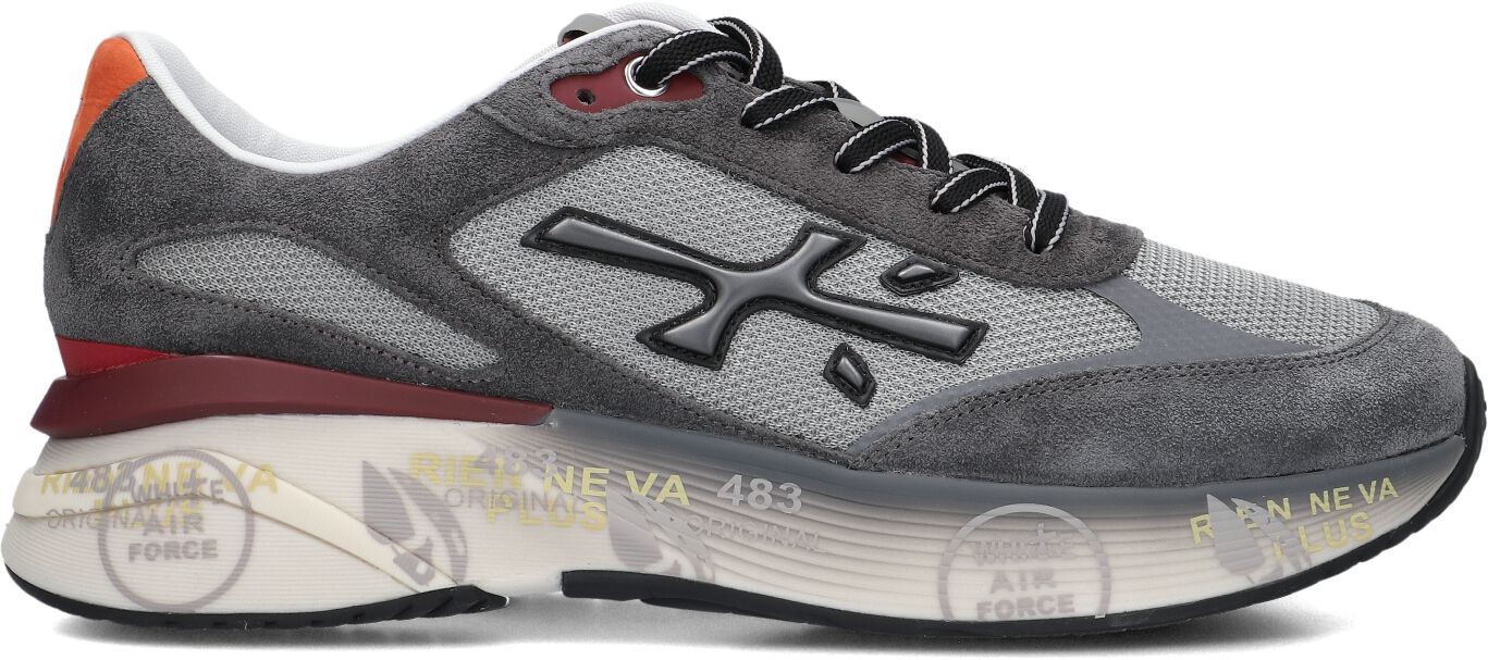 Premiata Lage Sneakers Heren Moerun, Maat: 43, Materiaal: Suède, Kleur: Grijs afbeelding