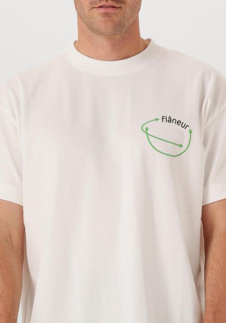 Witte FLANEUR T-shirt VISION GRAPHIC T SHIRT - large