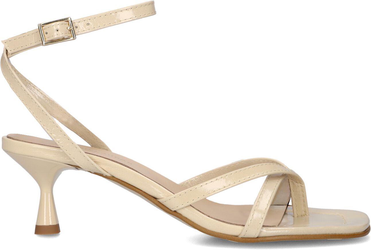 Stefano Lauran Sandalen met Hak Dames 25086, Maat: 39, Materiaal: Lakleer, Kleur: Beige afbeelding 1