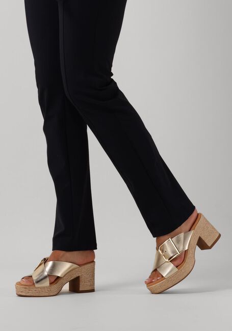 Gouden STEFANO LAURAN Muiltjes MET KRUISSLIPPER MET GESP TH - large