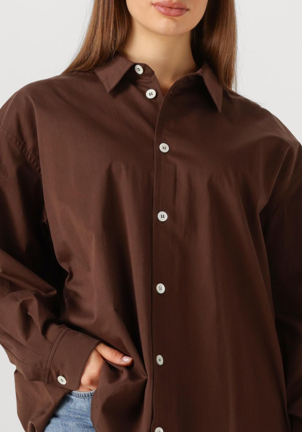 Bruine SEA ME HAPPY Top HARVEY SHIRT COTTON - large