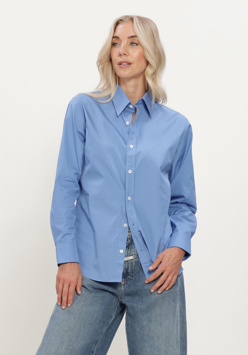 Blauwe APC Blouses CHEMISE KAYLA - large