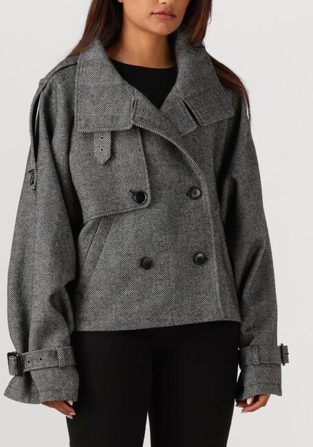 Grijze GESTUZ Mantel GZAVIC SHORT JACKET - large