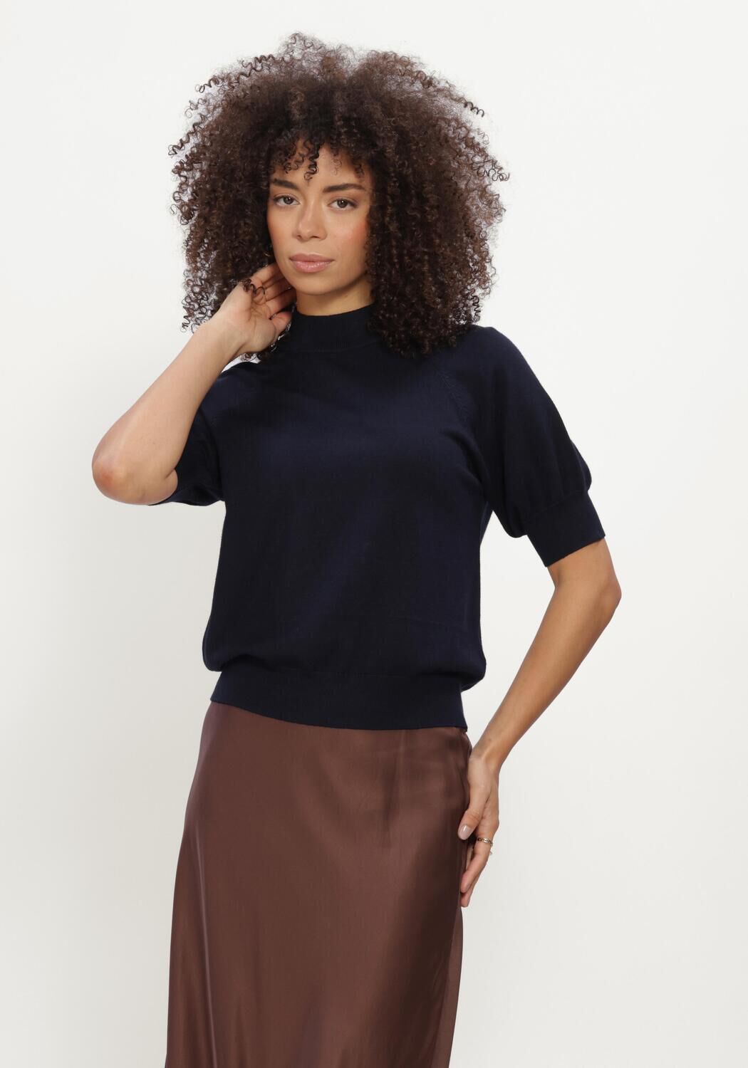 Donkerblauwe BRUUNS BAZAAR Truien/vesten ANEMONEBBHALIAS KNIT - large