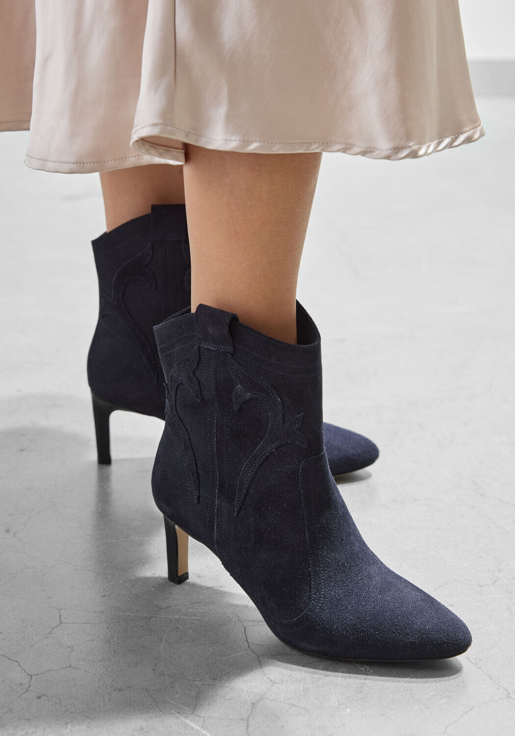 Blauwe LINA LOCCHI Enkellaarsjes L1299 - large