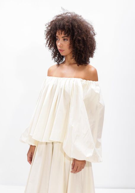 Ecru FORTE FORTE Blouses CHIC TAFFETTAS COUTURE SHIRT - large