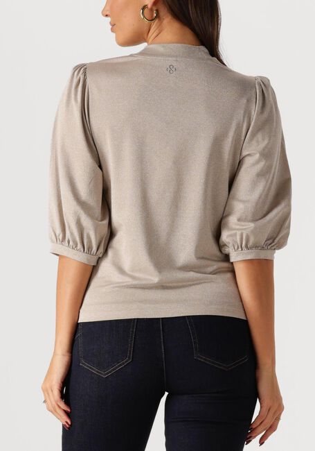 Bronzen SUMMUM Top SHORT SLEEVE TOP SOFT LUREX JERSEY - large