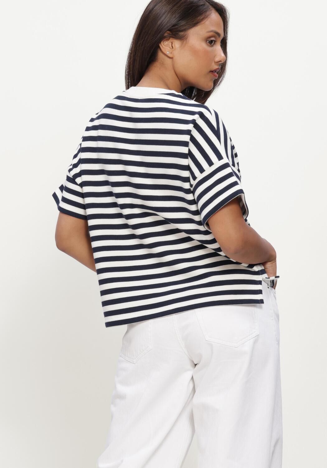 Witte CLOSED T-shirt CROPPED SWEATSHIRT - large