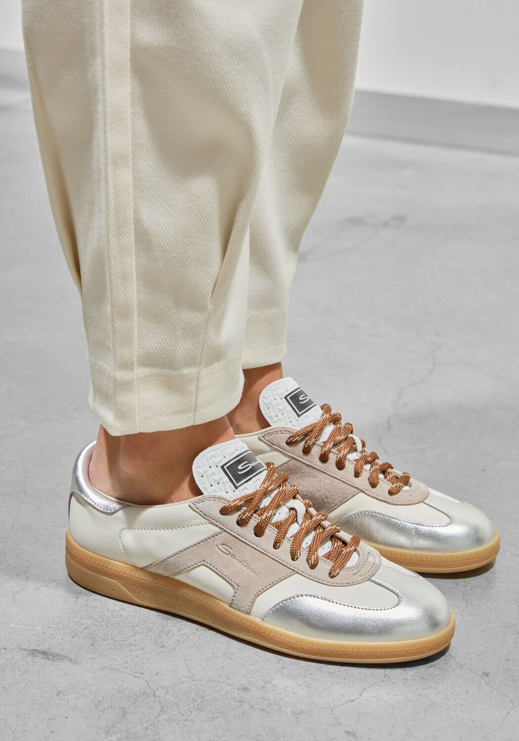 Bruine SANTONI Lage sneakers DBS OLYMPI - large