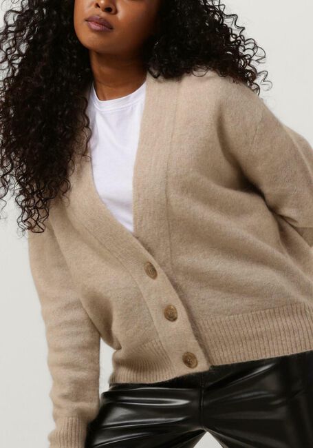 Beige SECOND FEMALE Vest BROOKLYN KNIT CARDIGAN - large