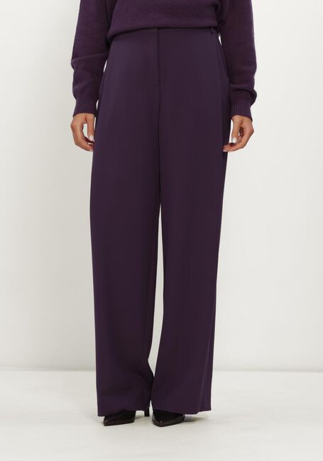 Paarse LUISA CERANO Wijde broek WIDELEG-PANTS MIT BUNDFALTEN - large